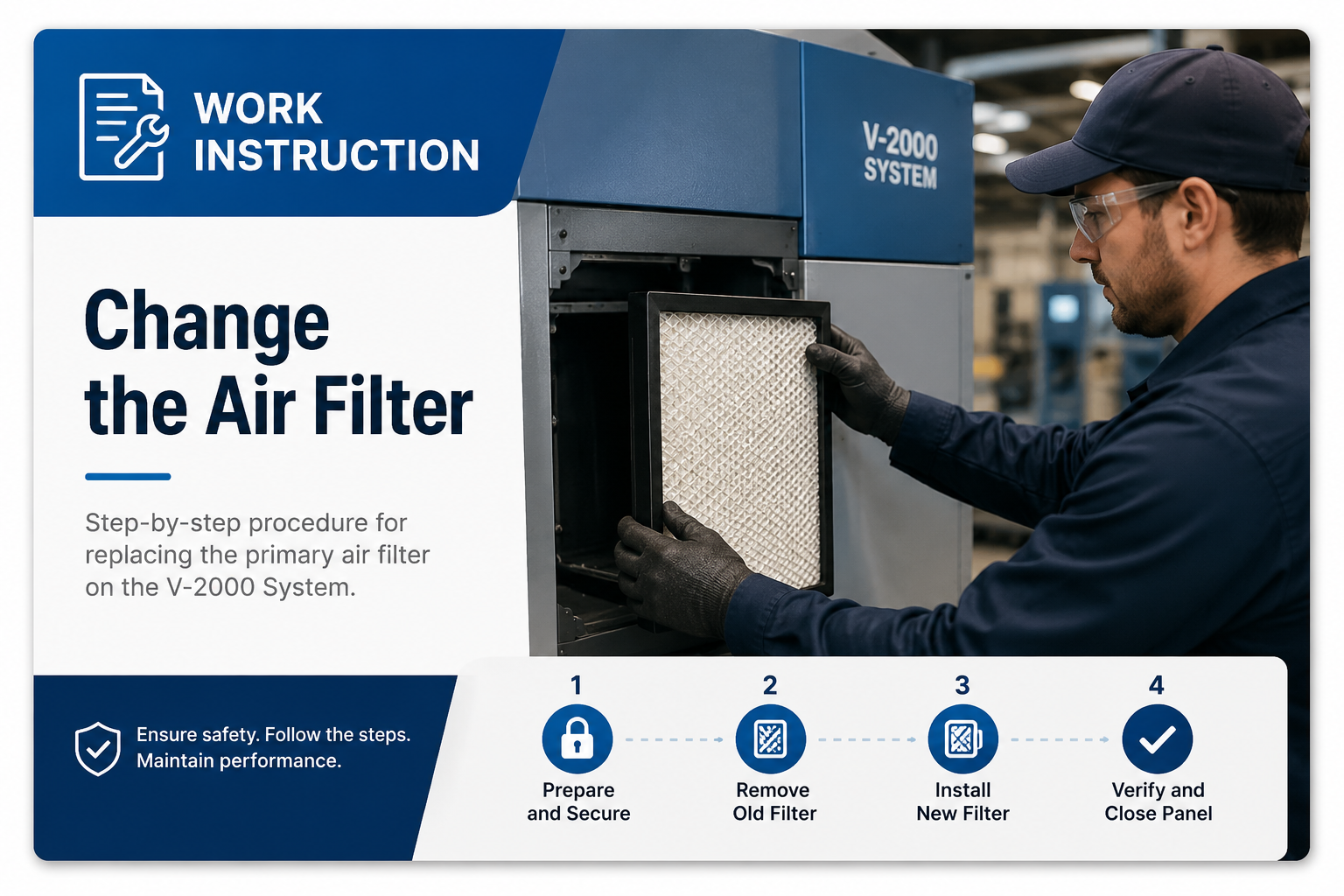 Work instruction sample preview